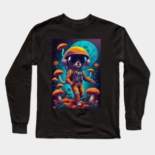 Psychedelic Dj Astronaut - Catsondrugs.com - astronaut, space, stars, galaxy, nasa, cool, planets, funny, universe, astros, astronomy, trippy, surreal, asteroidday, planet Long Sleeve T-Shirt